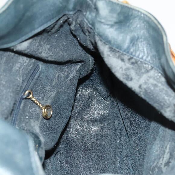 GUCCI Bamboo Hand Bag Leather Black Gold - Picture 16 of 16